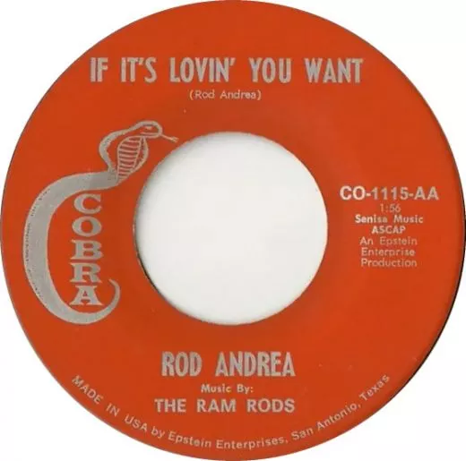 Rod Andrea & The Ram Rods - If It's Lovin' You Want