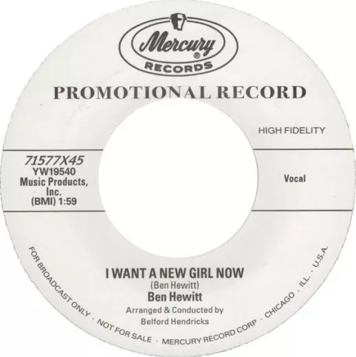 Ben Hewitt - I Want A New Girl Now