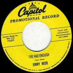 Jerry Reed - I've Had Enough